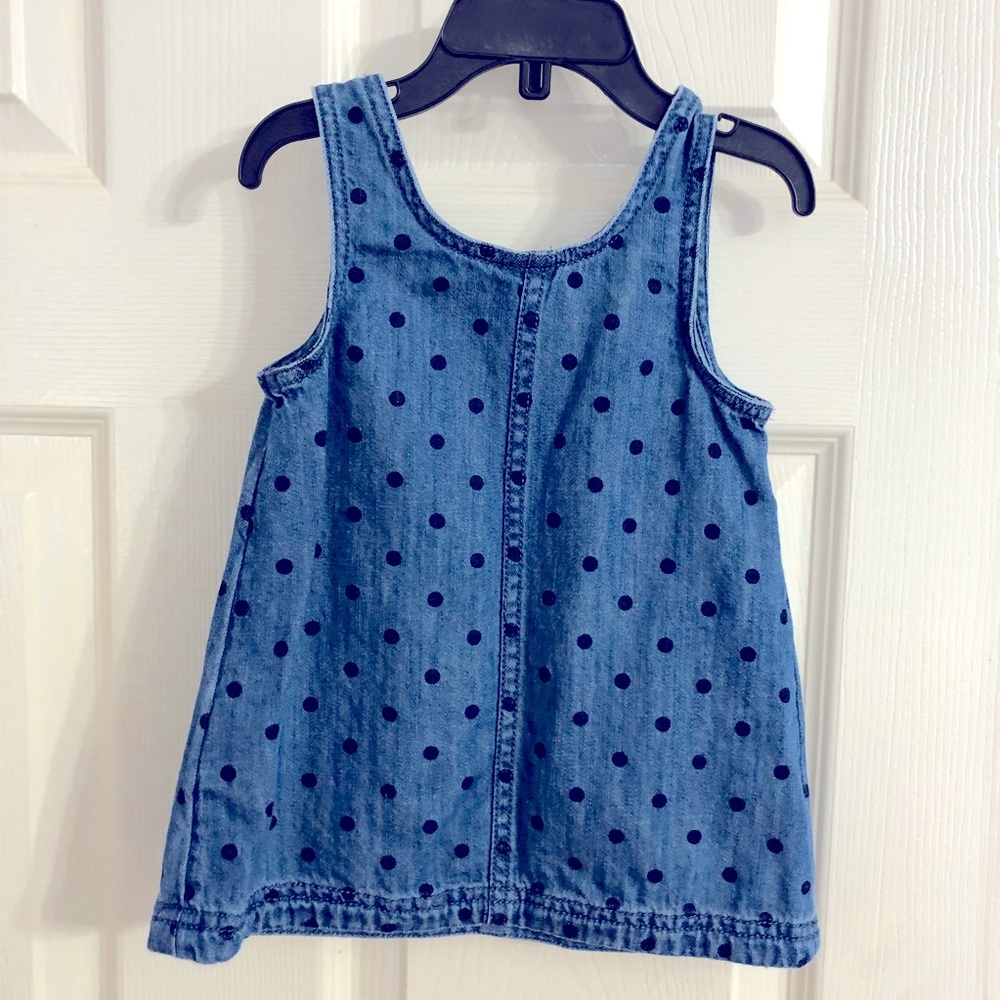 Jean dress baby girl size 6-12